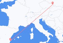 Flyg från Alicante, Spanien till Ostrava, Tjeckien
