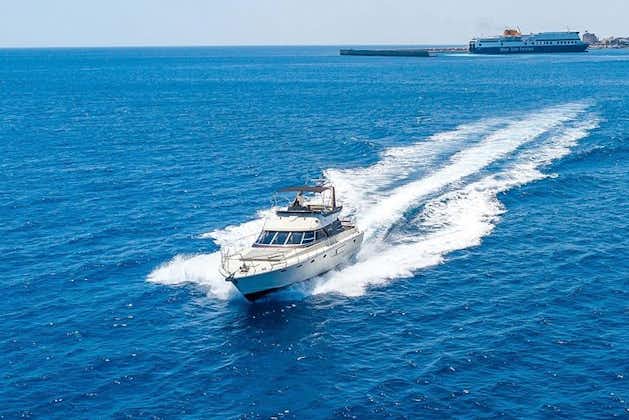 Viaggio in yacht privato da Rodi all'isola di Symi o Lindos su uno yacht di lusso