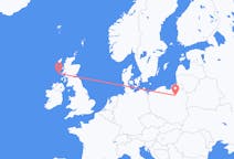 Flights from Szymany, Szczytno County, Poland to Tiree, the United Kingdom