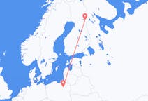 Fly fra Szymany, Szczytno County til Kuusamo