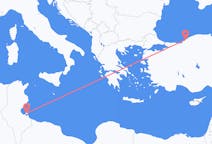 Flyrejser fra Djerba, Tunesien til Zonguldak, Tyrkiet