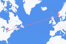 出发地 加拿大滑铁卢目的地 挪威斯塔万格的航班