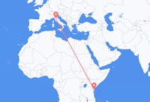 Flyreiser fra Mombasa, Kenya til Firenze, Italia