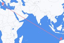 Flyreiser fra Karratha, Australia til Catania, Italia