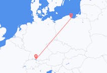Loty z Friedrichshafen, Niemcy do Gdańska, Polska