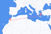 モロッコのマラケシュからから、ギリシャのサントリーニ島までのフライト