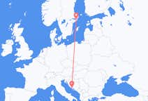 出发地 瑞典斯德哥尔摩目的地 克罗地亚斯普利特的航班