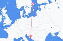 Vluchten van Stockholm naar Split