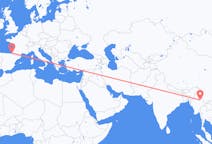Flights from Lashio, Myanmar (Burma) to Biarritz, France