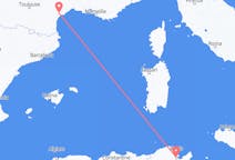 Flyreiser fra Tunis, Tunisia til Aspiran, Frankrike