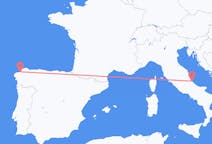Flights from Pescara, Italy to A Coruña, Spain