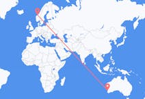 出发地 澳大利亚伯斯目的地 挪威克里斯蒂安松的航班