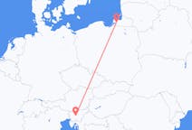 Fly fra Ljubljana til Kaliningrad