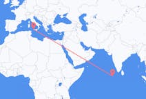 Flights from Dharavandhoo, Maldives to Trapani, Italy