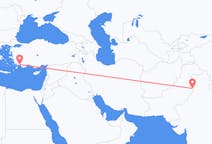 出发地 巴基斯坦出发地 拉合爾目的地 土耳其达拉曼的航班