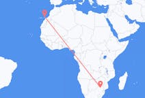 Vluchten van Polokwane, Limpopo, Zuid-Afrika naar Lanzarote, Spanje