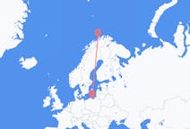 ノルウェーのから ハスビク、ポーランドのへ グダニスクフライト