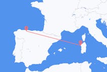 Flyreiser fra Santiago del Monte, Spania til Alghero, Italia