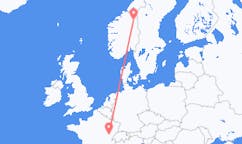 ตั๋วเครื่องบินจากเมืองRørosไปยังเมืองDole