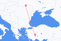 Fly fra Isparta til Suceava