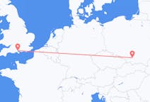 Flights from Kraków, Poland to Southampton, the United Kingdom