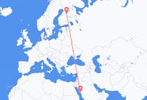 Flights from Yanbu, Saudi Arabia to Kajaani, Finland
