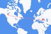 Flights from Dawson Creek, Canada to Ankara, Turkey