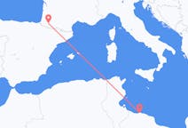 Flyreiser fra Tripoli, Libya til Pau, Frankrike