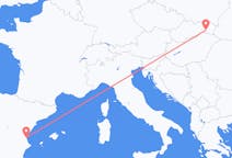Flights from Košice in Slovakia to Valencia in Spain