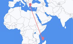 Flyreiser fra Mamoudzou, Frankrike til Paros, Hellas