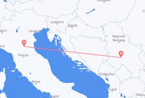 Vluchten van Kraljevo, Servië naar Bologna, Italië