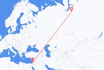 Flights from Tel Aviv, Israel to Novy Urengoy, Russia