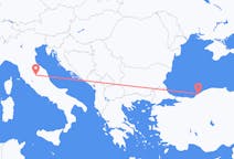 Fly fra Zonguldak til Perugia