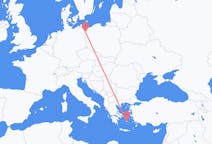 Flights from Naxos, Greece to Szczecin, Poland