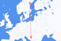เที่ยวบิน จาก ซาราเยโว, บอสเนียและเฮอร์เซโกวีนา ไปยัง Sundsvall, สวีเดน