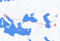 Flyreiser fra Asjkhabad, til Bologna
