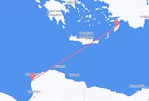 Flyrejser fra Benghazi til Rhodes