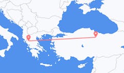 터키 토카트에서 출발해 그리스 이오안니나에게(으)로 가는 항공편