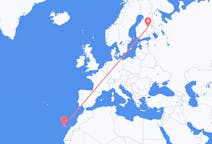 Flights from Tenerife, Spain to Kuopio, Finland