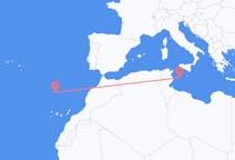 Vluchten van Lampedusa naar Funchal