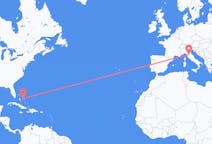 Flyreiser fra Rockelyd, Bahamas til Firenze, Italia