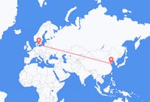 Flyreiser fra Qingdao, til København