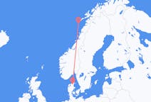 Vluchten van Røst naar Aalborg
