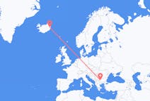 아이슬란드 에질스타디르에서 출발해 불가리아 소피아로(으)로 가는 항공편