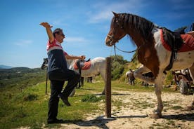 克里特岛Finikia和Giouchtas山脉骑马之旅与午餐