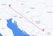 Flyg från Niš, Serbien till Salzburg, Österrike