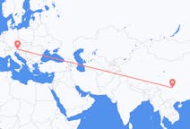 Flug frá Luzhou, Kína til Klagenfurt, Austurríki