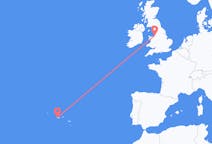 Flights from Horta, Azores, Portugal to Liverpool, the United Kingdom