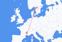 Flights from Nîmes, France to Gothenburg, Sweden