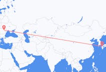 Flyreiser fra Fukuoka, Japan til Bacău, Romania